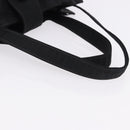 CHANEL Tote Bag Nylon Black Gold CC Auth 192486A-7