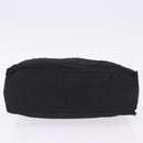 CHANEL Tote Bag Nylon Black Gold CC Auth 192486A-5