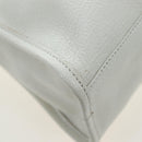 BALENCIAGA Classic Metallic Edge City Bag Leather 2way White 432831 Auth 192488M-19