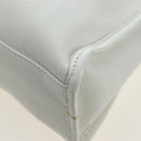 BALENCIAGA Classic Metallic Edge City Bag Leather 2way White 432831 Auth 192488M-20