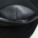 PRADA Shoulder Bag Nylon Black Silver Auth 192490V-19