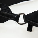 PRADA Shoulder Bag Nylon Black Silver Auth 192490V-9