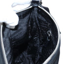 PRADA Shoulder Bag Nylon Black Silver Auth 192490V-25
