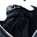 PRADA Shoulder Bag Nylon Black Silver Auth 192490V-26