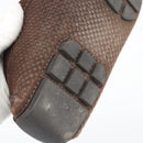 LOUIS VUITTON Monte Carlo line Driving Shoes Brown LV Auth 192495A-10