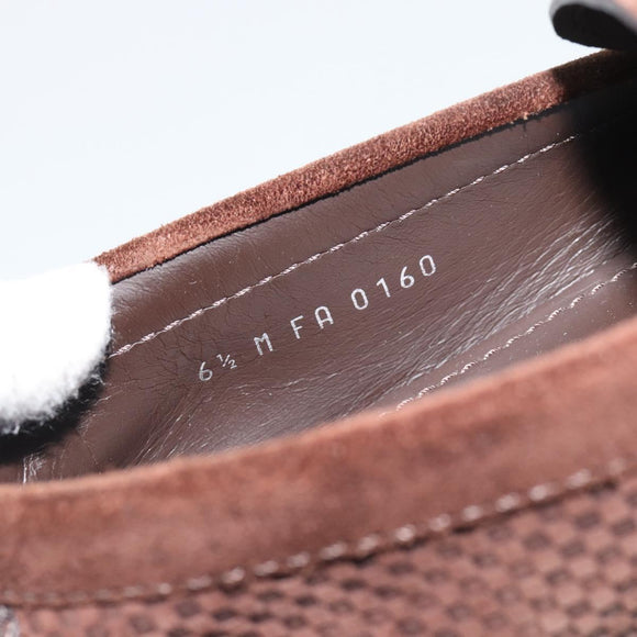 LOUIS VUITTON Monte Carlo line Driving Shoes Brown LV Auth 192495A