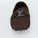 LOUIS VUITTON Monte Carlo line Driving Shoes Brown LV Auth 192495A-14