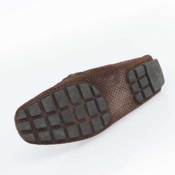 LOUIS VUITTON Monte Carlo line Driving Shoes Brown LV Auth 192495A