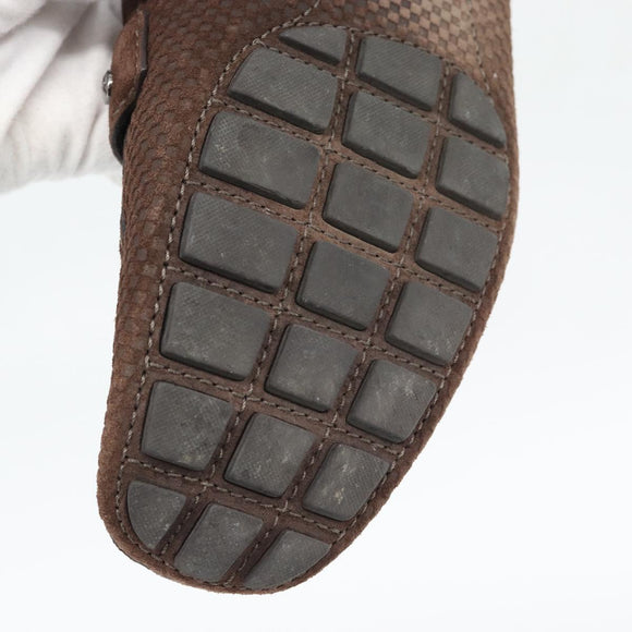 LOUIS VUITTON Monte Carlo line Driving Shoes Brown LV Auth 192495A