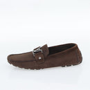 LOUIS VUITTON Monte Carlo line Driving Shoes Brown LV Auth 192495A-5