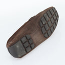 LOUIS VUITTON Monte Carlo line Driving Shoes Brown LV Auth 192495A-8