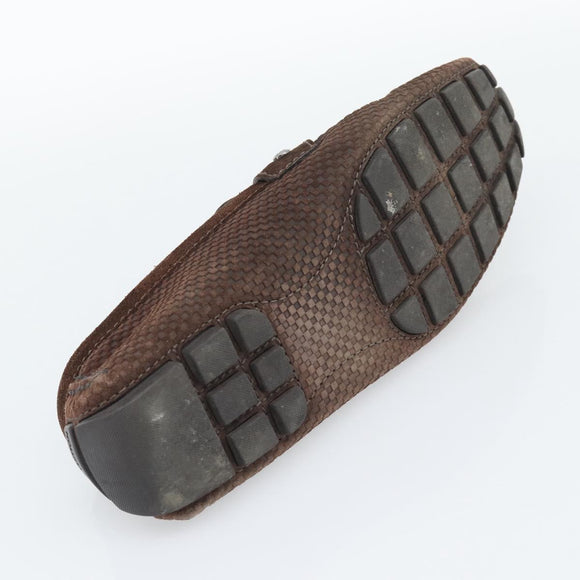 LOUIS VUITTON Monte Carlo line Driving Shoes Brown LV Auth 192495A