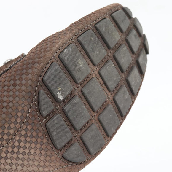 LOUIS VUITTON Monte Carlo line Driving Shoes Brown LV Auth 192495A