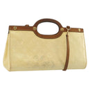 LOUIS VUITTON Monogram Vernis Roxbury Drive Hand Bag Perle M91374 LV Auth 192500-1