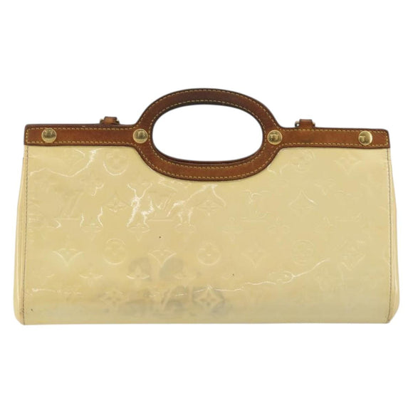 LOUIS VUITTON Monogram Vernis Roxbury Drive Hand Bag Perle M91374 LV Auth 192500