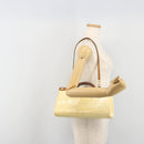 LOUIS VUITTON Monogram Vernis Roxbury Drive Hand Bag Perle M91374 LV Auth 192500-25