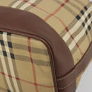 Burberrys Nova Check purse Shoulder Bag PVC Beige Gold Auth 192502-8