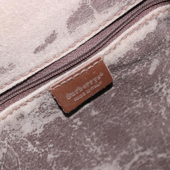 Burberrys Nova Check purse Shoulder Bag PVC Beige Gold Auth 192502