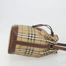 Burberrys Nova Check purse Shoulder Bag PVC Beige Gold Auth 192502-3