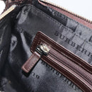 BURBERRY Nova Check Shoulder Bag Canvas Beige Silver Auth 192504-19
