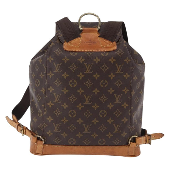 LOUIS VUITTON Monogram Montsouris GM Backpack M51135 LV Auth 192512