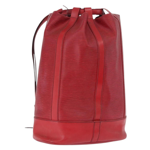 LOUIS VUITTON Epi Randonnee GM Shoulder Bag Red M43087 LV Auth 192514