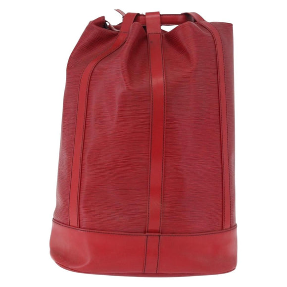 LOUIS VUITTON Epi Randonnee GM Shoulder Bag Red M43087 LV Auth 192514