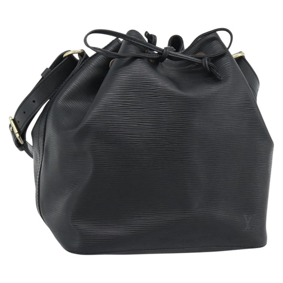 LOUIS VUITTON Epi Petit Noe Shoulder Bag Black M44102 LV Auth 192515