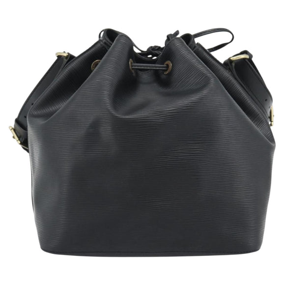LOUIS VUITTON Epi Petit Noe Shoulder Bag Black M44102 LV Auth 192515