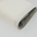Christian Dior Trotter Canvas Roll Up Pouch White Silver Auth 192517A-10