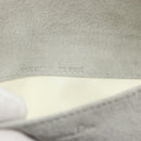Christian Dior Trotter Canvas Roll Up Pouch White Silver Auth 192517A-20