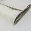 Christian Dior Trotter Canvas Roll Up Pouch White Silver Auth 192517A-8