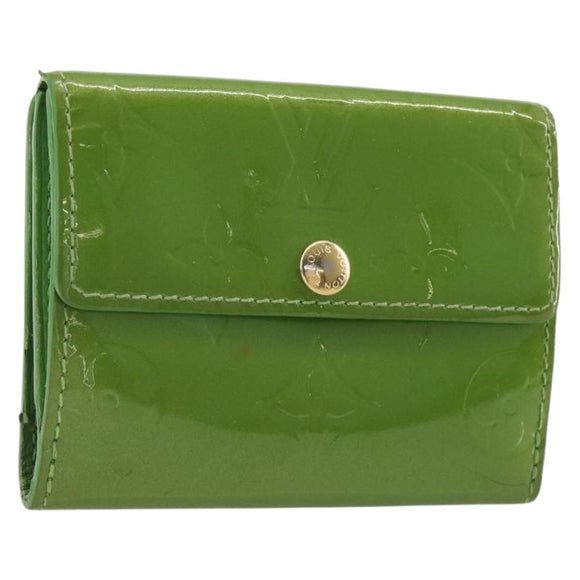 LOUIS VUITTON Monogram Vernis Ludlow Coin Purse Vert Tonic M93631 LV Auth 192520