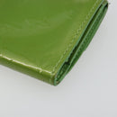 LOUIS VUITTON Monogram Vernis Ludlow Coin Purse Vert Tonic M93631 LV Auth 192520-15