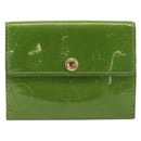 LOUIS VUITTON Monogram Vernis Ludlow Coin Purse Vert Tonic M93631 LV Auth 192520-13