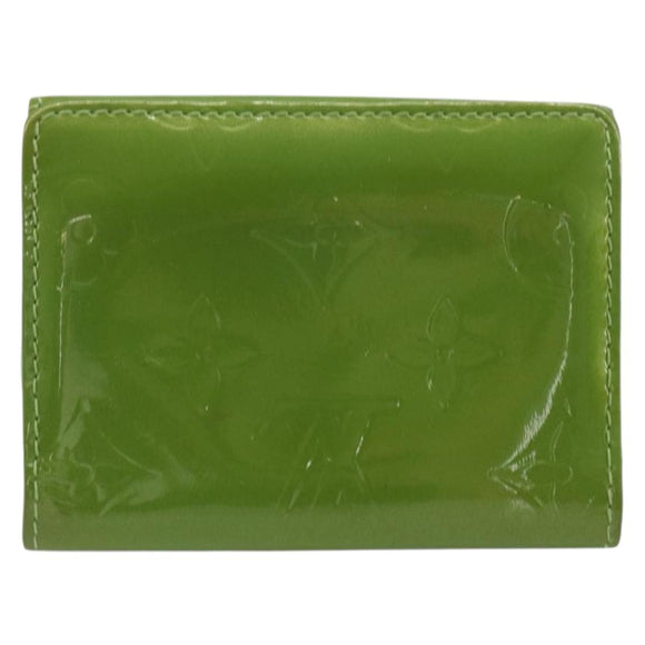 LOUIS VUITTON Monogram Vernis Ludlow Coin Purse Vert Tonic M93631 LV Auth 192520