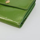 LOUIS VUITTON Monogram Vernis Ludlow Coin Purse Vert Tonic M93631 LV Auth 192520-7