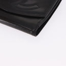 CHANEL Trifold Wallet Lamb Skin Black Gold CC Auth 192521V-14