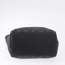 GUCCI GG Canvas Tote Bag Black Silver 31244 Auth 192522-7
