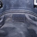 GUCCI GG Canvas Tote Bag Black Silver 31244 Auth 192522-18