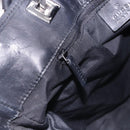 GUCCI GG Canvas Tote Bag Black Silver 31244 Auth 192522-21