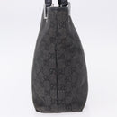 GUCCI GG Canvas Tote Bag Black Silver 31244 Auth 192522-4