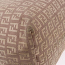 FENDI Zucchino Canvas Tote Bag Pink Gold Auth 192523-10