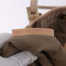 FENDI Zucchino Canvas Tote Bag Pink Gold Auth 192523-12