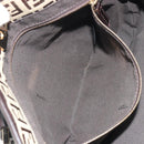 FENDI Zucchino Canvas Hand Bag Beige Gold Auth 192524A-20