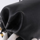 GUCCI Shoulder Bag Leather Black Gold 007 115 5770 Auth 192525-9