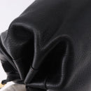 GUCCI Shoulder Bag Leather Black Gold 007 115 5770 Auth 192525-15
