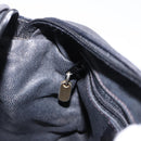 GUCCI Shoulder Bag Leather Black Gold 007 115 5770 Auth 192525-21