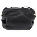 GUCCI Shoulder Bag Leather Black Gold 007 115 5770 Auth 192525-2