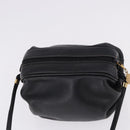 GUCCI Shoulder Bag Leather Black Gold 007 115 5770 Auth 192525-6